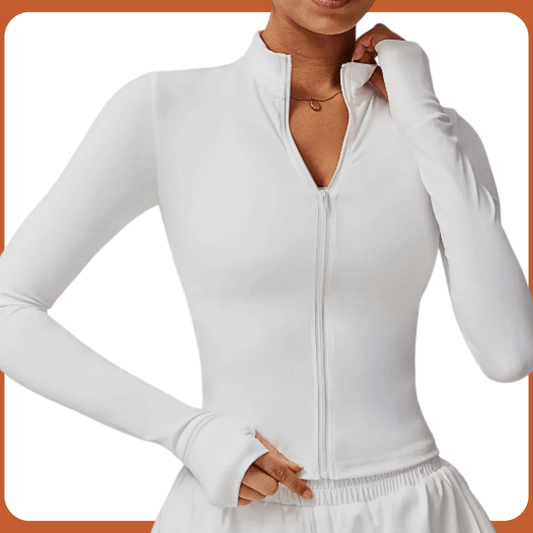 BLUSAS MANGA LONGA COM ZÍPER
