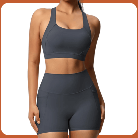 CONJUNTOS CROPPED REGATA + SHORTS LEGGING